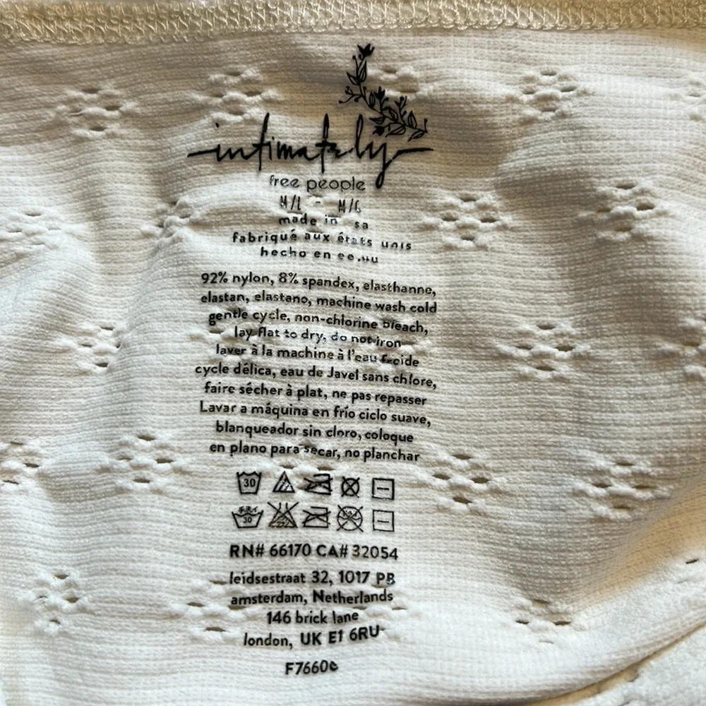NWOT Free People Eyelet Seamless Halter Top - Picture 3 of 3